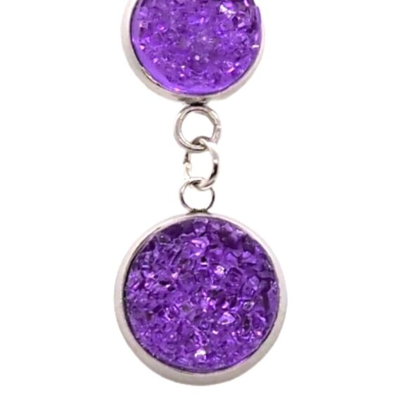 Purple Ice Earrings - Picture 2 of 4